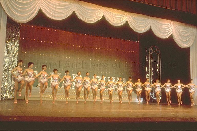 Japan's Takarazuka Revue Company full dress rehearsal at National Theatre. The performance, which was part of the Singapore Festival of Arts 1982, featured Kabuki dramas, operetta, ballet, folk and disco dances.