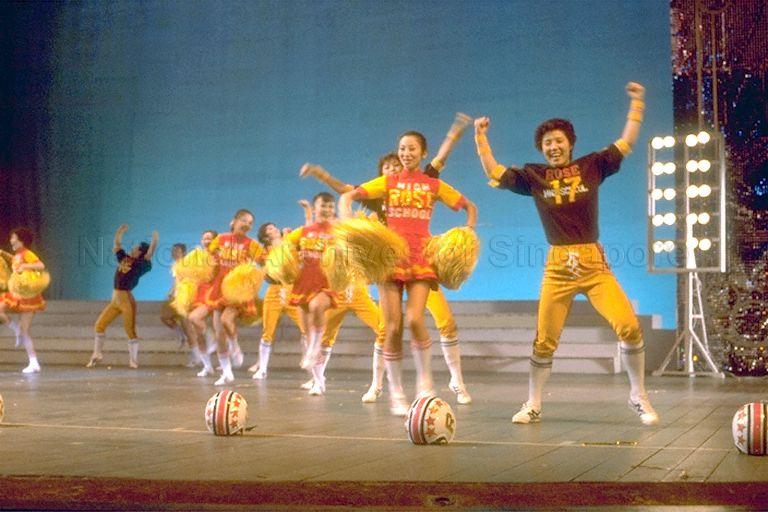 Japan's Takarazuka Revue Company full dress rehearsal at National Theatre. The performance, which was part of the Singapore Festival of Arts 1982, featured Kabuki dramas, operetta, ballet, folk and disco dances.