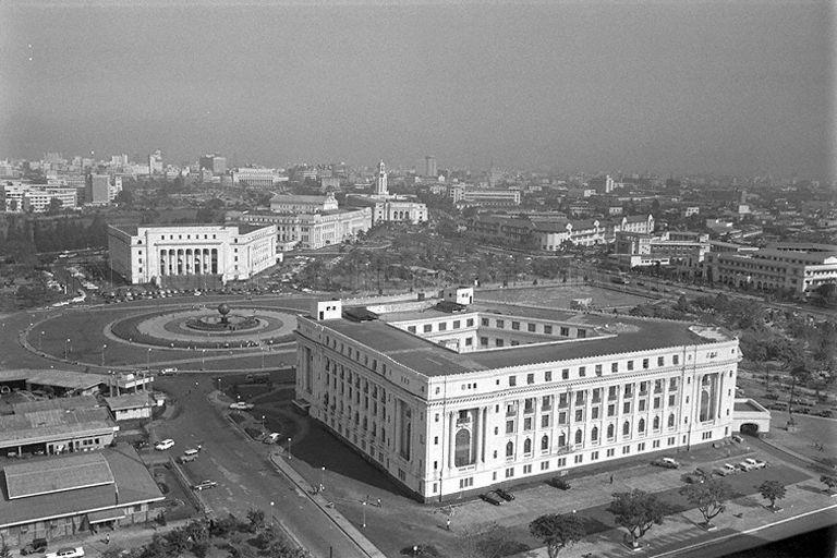 Aerial photo of Rizal Park, taken during Prime Minister Lee Kuan Yew's three-day official visit to Manila.