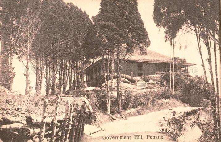 View of Bel Retiro from the entrance gate at Government Hill, Penang