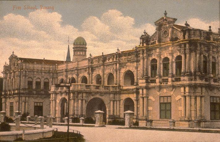 Penang Free School founded in 1816 located at Farquhar Street. The building was taken over by the Penang Museum and Art Gallery in 1965.