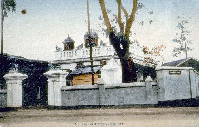 Manmatha Karunessvera (or Karuneshvarar) Temple, at junction of Kallang Road and Kampong Bugis, Singapore. Established in 1888 by the Kallang Gasworks Hindu workers and reconstructed in 1935-37, the temple is dedicated to Lord Siva.