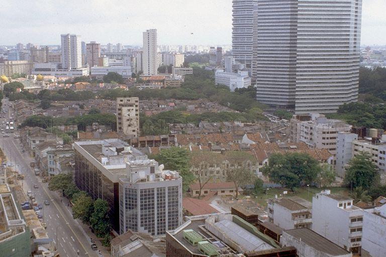 BIRD'S-EYE VIEW OF NORTH BRIDGE ROAD WITH THE GATEWAY AT