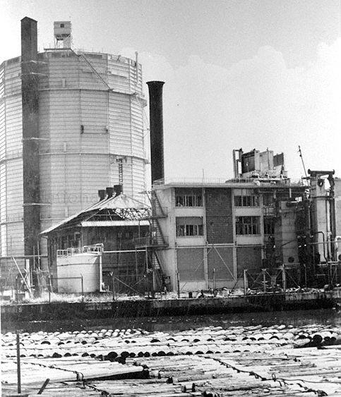 Holding tower of the Kallang Gas Works