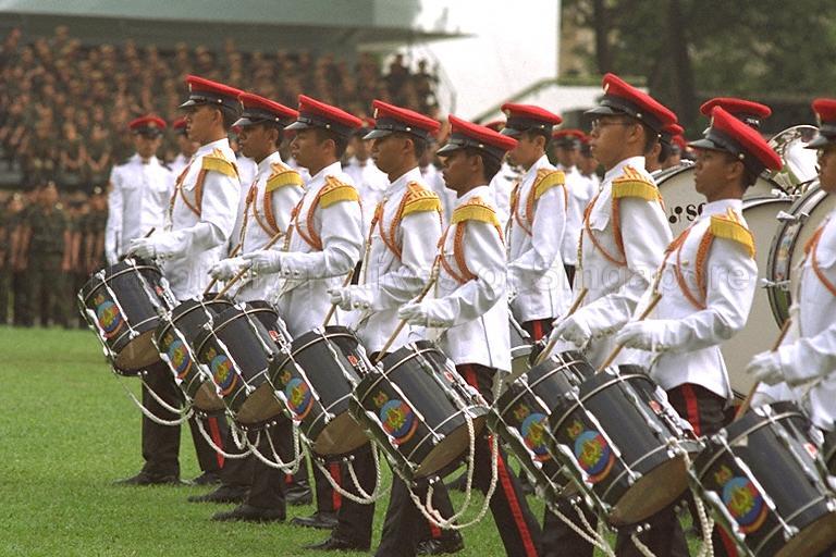 THE SINGAPORE ARMED FORCES (SAF) DAY PARADE AT KHATIB CAMP