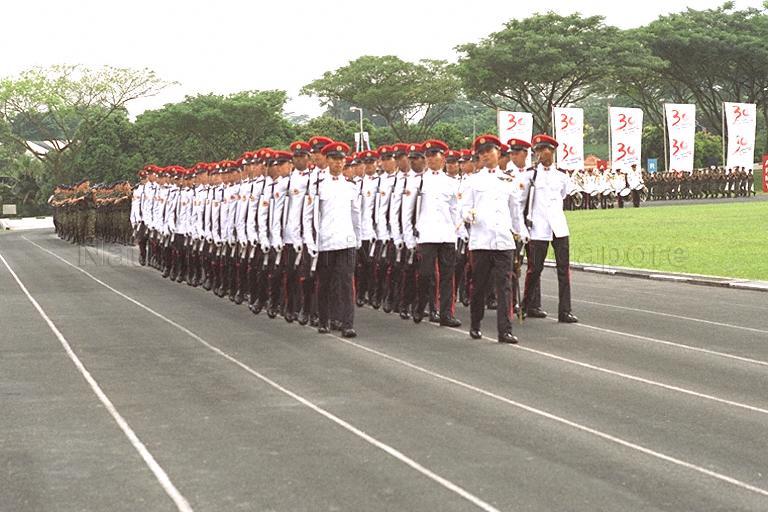 THE SINGAPORE ARMED FORCES (SAF) DAY PARADE AT KHATIB CAMP