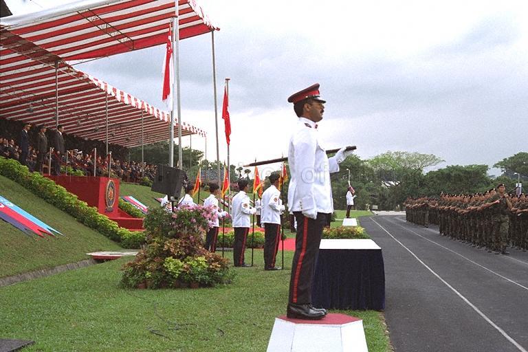 THE SINGAPORE ARMED FORCES (SAF) DAY PARADE AT KHATIB CAMP