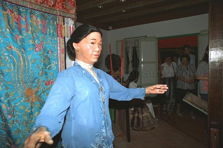 Mrs Puntsagiin Jasrai, wife of Mongolian Prime Minister, touring Images of Singapore Museum during visit to Sentosa