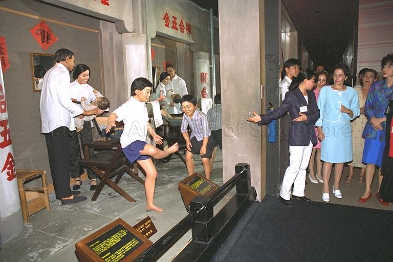 First Lady of Mexico Nilda Patricia Velasco and wife of Minister for Labour Mrs Lee Boon Yang taking a guided tour of Sentosa. The First Lady is part of a 70-man delegation accompanying Mexican President Dr Ernesto Zedillo who is here on a three-day official visit.