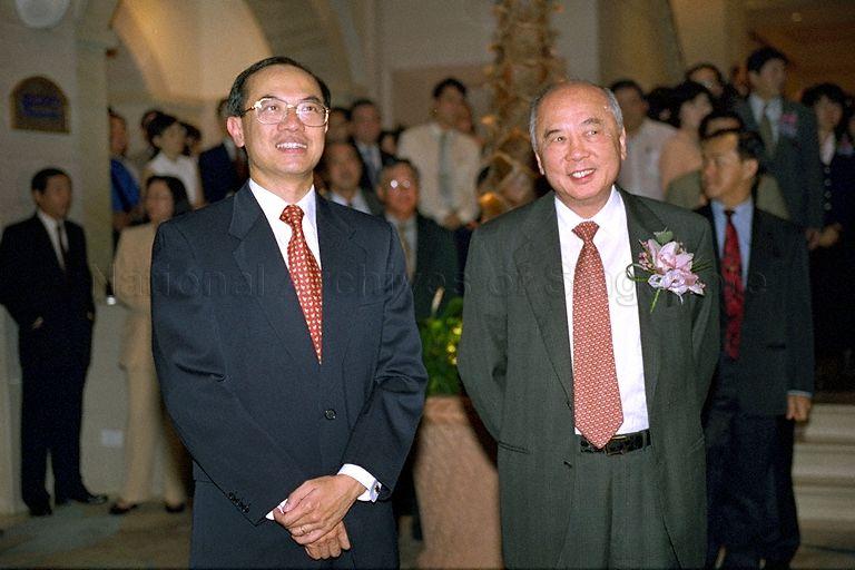 Taken at: Opening Ceremony of Grand Plaza Hotel at Coleman Street Pictured: Guest-of-Honour Minister for Information and the Arts and Second Minister for Trade and Industry Brigadier-General George Yeo Yong-Boon and United Overseas Bank (UOB) Group Chairman Wee Cho Yaw