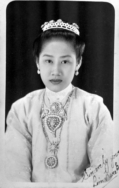 Portrait of a young Straits Chinese lady
