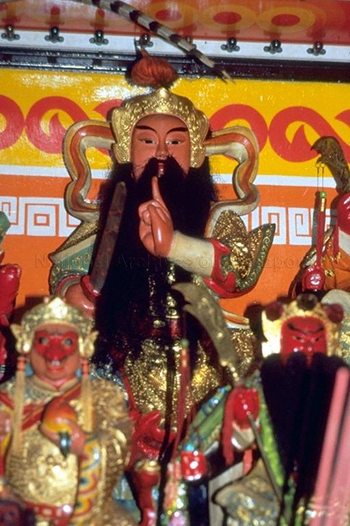 Statues of deities in a Taoist temple. Xuan Tian Shang Di, Lord of the North