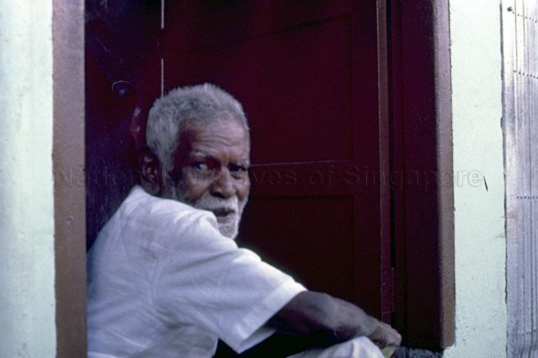 Elderly Indian man at Little India, Singapore
