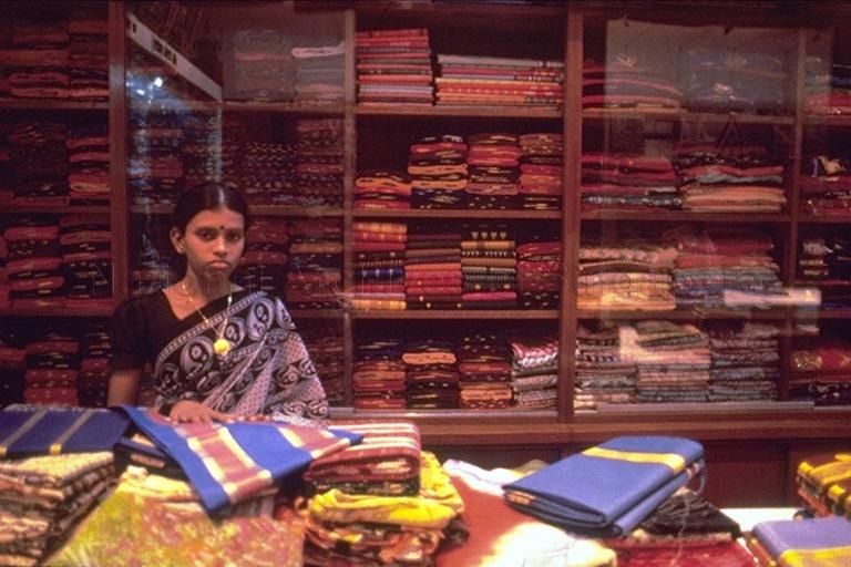Saree shop in Little India, Singapore