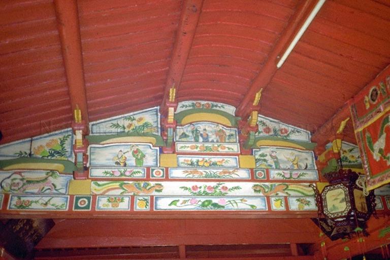 Interior view of Chinese temple on Kusu Island