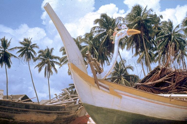 Fishing boats at Paka, Trengganu (now spelt as Terengganu)