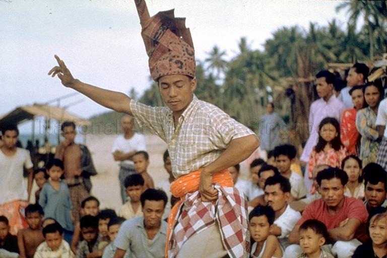 Malay fisherman performing the 'Puja Pantai', a ceremony to appease spirits and ensure bountiful catch
