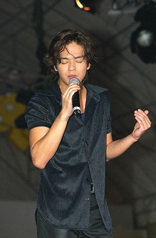 Hong Kong singer and actor Chen Xiaodong giving a performance during launch of Great Singapore Sale at Civic Plaza, Ngee Ann City