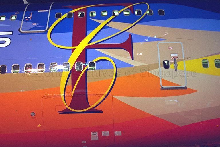 Singapore Airlines (SIA) plane featured in SIA's launch of the $500 million overhaul of its three cabin classes at SIA Engineering Company Hanger, Airline House, 25 Airline Road; Deputy Prime Minister Tony Tan Keng Yam is guest of honour at the launch