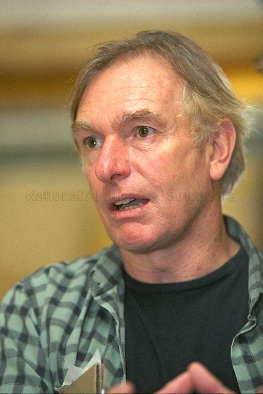Portrait of Australian director Peter Weir at Singapore Film Commission (SFC) inaugural master lecture "The Fight to Maintain Artistic Integrity in a Commercially-driven Industry" at GV Grand cinema, Great World City