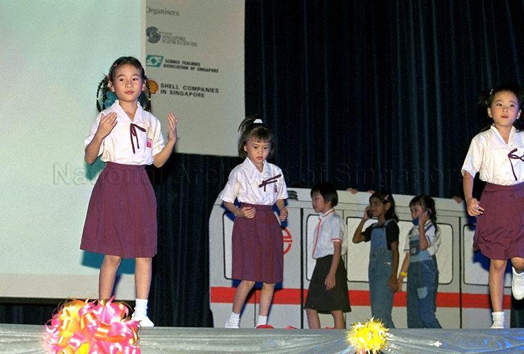 Dance performance at opening of 22nd Singapore Youth Science Festival at Peixin Primary School, 500 Yishun Ring Road