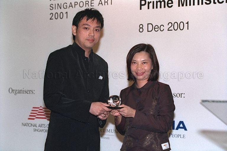 Taken at: Official opening of Nokia Singapore Art 2001 at the Singapore Art Museum Pictured: General Manager of Nokia Kitty Fong