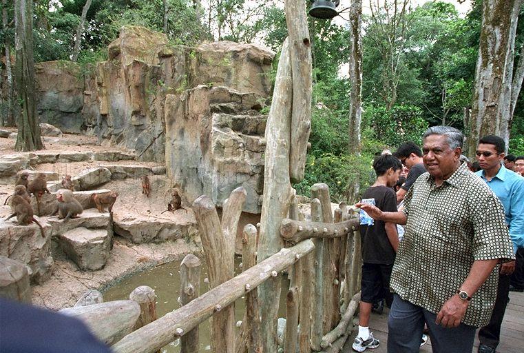 Taken at: Visit to Singapore Zoological Gardens in Mandai Pictured: President S R Nathan