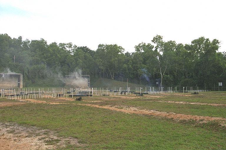 Battle Inoculation Course demonstration during inaugural visit of past and present members of Advisory Council on Community Relations in Defence (Accord) to Singapore Armed Forces Basic Military Training Centre on Pulau Tekong. Visit was hosted by Minister of State for Defence David Lim.