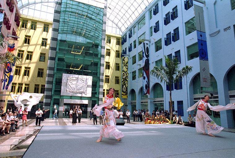 Dance Ensemble Singapore performing at the ARTrium@MITA, MITA Building