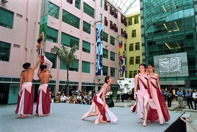 Dance Ensemble Singapore performing at the ARTrium@MITA, MITA Building