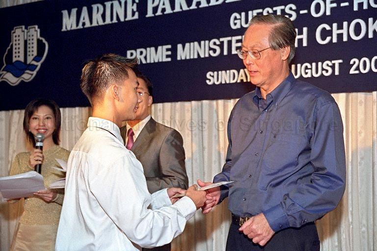 Taken at: Marine Parade National Day Dinner at Sin Leong Restaurant Pictured: Guest-of-Honour Prime Minister Goh Chok Tong
