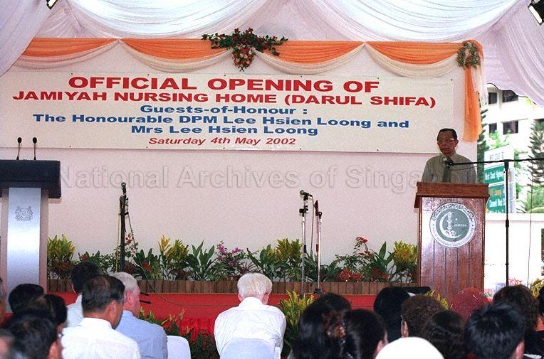 Official opening of Jamiyah Nursing Home at 130 West Coast Drive Pictured: President of Jamiyah Singapore Abu Bakar Maidin