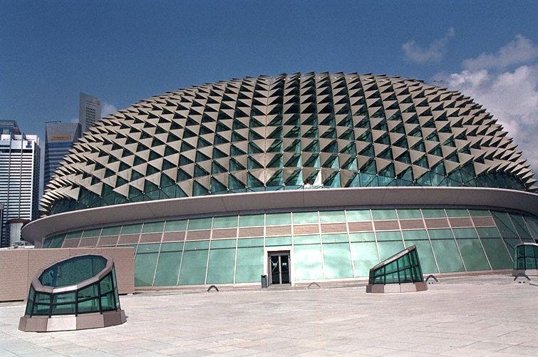 View of Esplanade - Theatres on the Bay taken during Prime Minister Goh Chok Tong's visit