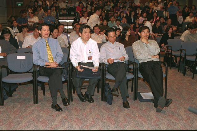 Taken at: Ministry of Information and the Arts (MITA)'s annual corporate workplan seminar at Urban Redevelopment Authority (URA)'s function room Pictured: Permanent Secretary for Information and the Arts Niam Chiang Meng and Chief Executive of National Library Board Christopher Chia