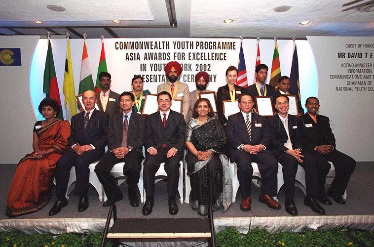 Taken at : Commonwealth Youth Awards held at Pyramid Club at 2 Goodwood Hill Pictured: Guest-of-Honour Acting Minister for Information, Communications and The Arts David T E Lim and Minister of State for National Development Dr Vivian Balakrishnan