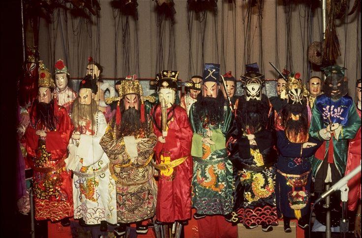 Backstage -- Set of string puppets (marionettes)