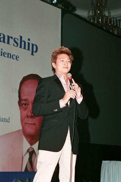 Taken at: Launch of E W Barker Professorship and Scholarship in Physical Education and Sports Science at Shangri-La Hotel Pictured: Artiste Dick Lee