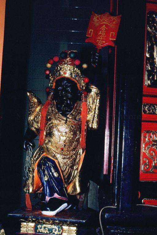Hong San See (also known as Temple of Phoenix Hill) at Mohamed Sultan Road - Statue of deity "Gee Ya Peh"