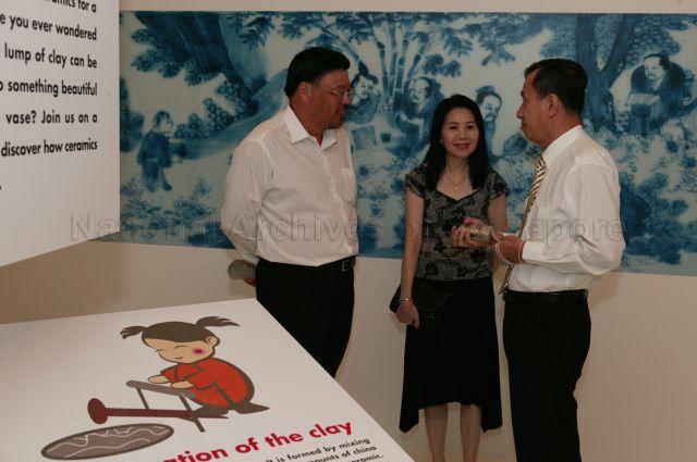 Guests at opening of Masterworks from Xiang Xue Zhuang Collection donated by family of Dr Tan Tsze Chor at Asian Civilisations Museum (ACM), Armenian Street.