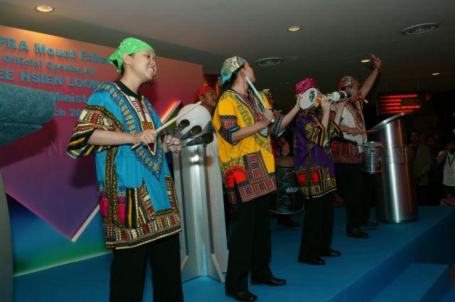 Performance during official opening of new SAFRA Mount Faber clubhouse, which Prime Minister and Minister for Finance Lee Hsien Loong is the Guest of Honour, at Telok Blangah Way