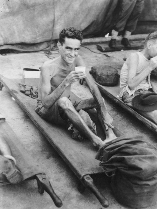 SINGAPORE. PRISONERS OF WAR RELEASED FROM CHANGI PRISON CAMP