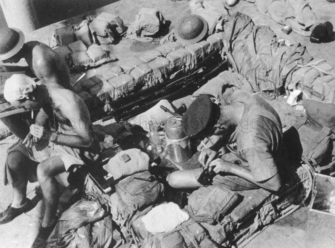 SOME MEMBERS OF THE RAF AND RAAF WHO ESCAPED FROM SINGAPORE