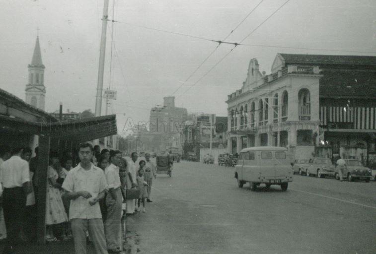 VIEW OF BRAS BASAH ROAD TOWARDS ORCHARD ROAD, SINGAPORE. THE