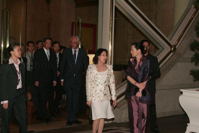 Taken at: Seiko Instruments Singapore Pte Ltd “30 years in the making” anniversary dinner at Ritz Carlton Millenia Singapore Pictured: Senior Minister Goh Chok Tong, his wife Madam Tan Choo Leng and Minister for Manpower and Second Minister for Defence Dr Ng Eng Hen