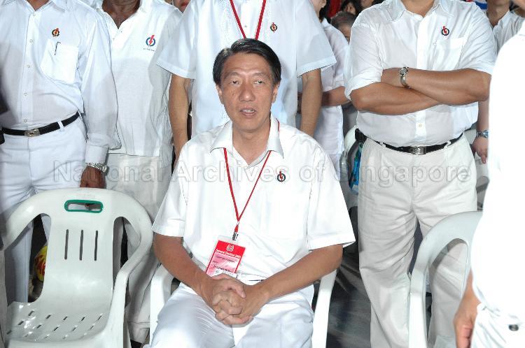 People's Action Party (PAP) candidate for Pasir Ris-Punggol Group Representation Constituency (GRC) Teo Chee Hean at Woodlands stadium, the assembly centre for PAP and their supporters during Singapore General Election