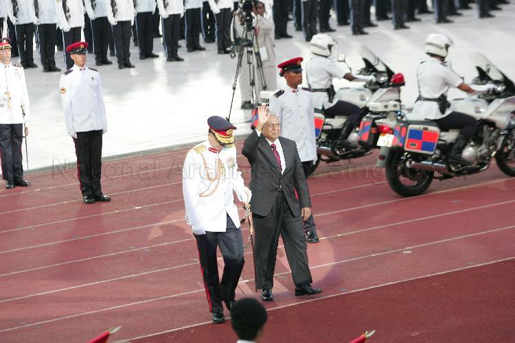 National Day Parade 2006 at National Stadium -- Arrival of President S R Nathan