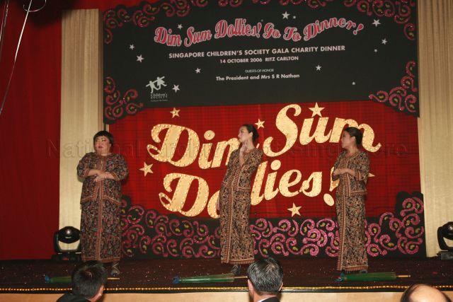 Taken at: Singapore Children's Society Gala Charity Dinner at The Ritz-Carlton, Millenia Singapore Pictured: Actresses Selena Tan, Emma Yong and Pamela Oei