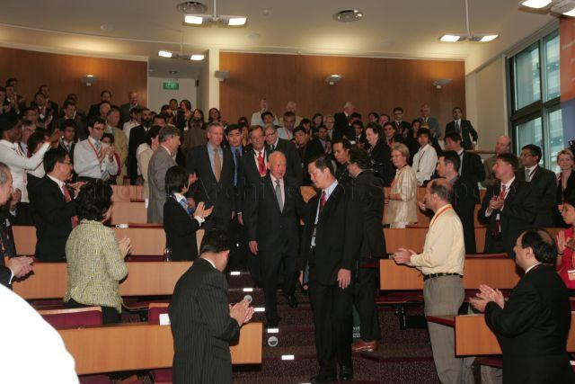 Taken at: INSEAD Leadership Summit in Asia "Dialogue with Minister Mentor, Republic of Singapore" at the INSEAD Asia Campus Pictured: Guest-of-Honour Minister Mentor Lee Kuan Yew, Chairman of the INSEAD Board Cees van Lede and Dean of INSEAD Frank Brown