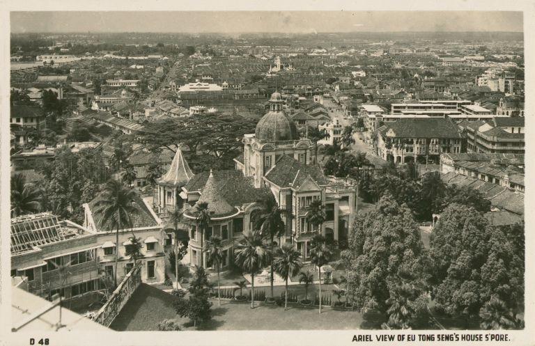 This image seems to have been taken from the top of Cathay building, open by 1 Jul 1940 already, based on later airphotos showing it's orientation relative to Eu Villa (NAS Media Image No: 20120000748 - 0122)