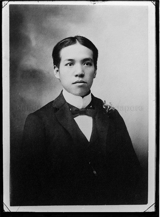 Portrait of Liang Qichao (1873-1929), a Chinese scholar, journalist, philosopher and reformist during the Qing dynasty